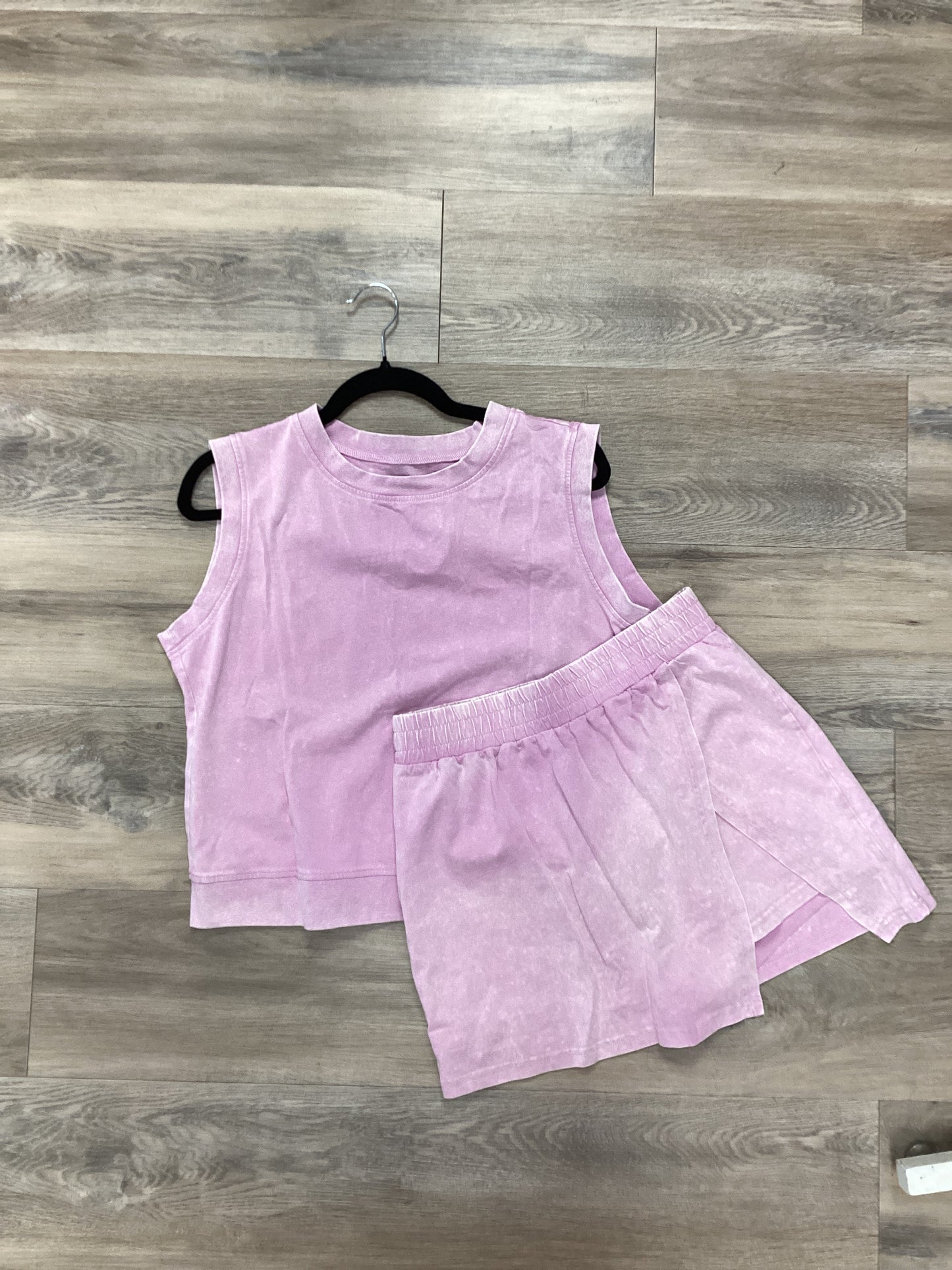 Pink Shirt and Skirt Set