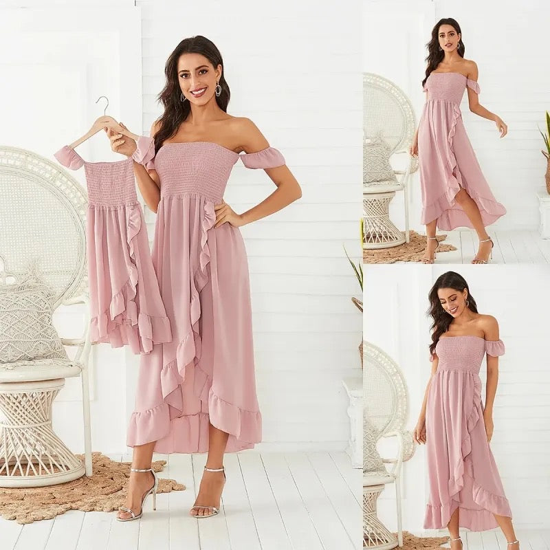 Women’s ruffle dress mommy & me
