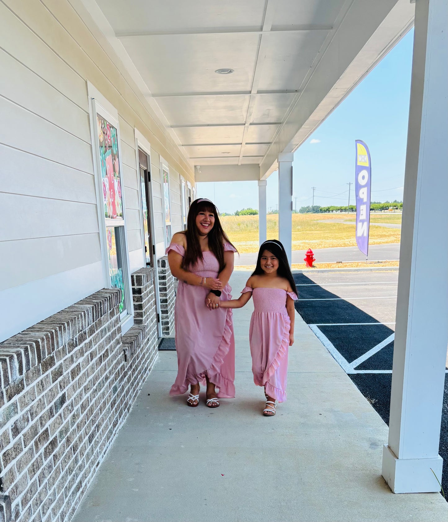 Women’s ruffle dress mommy & me