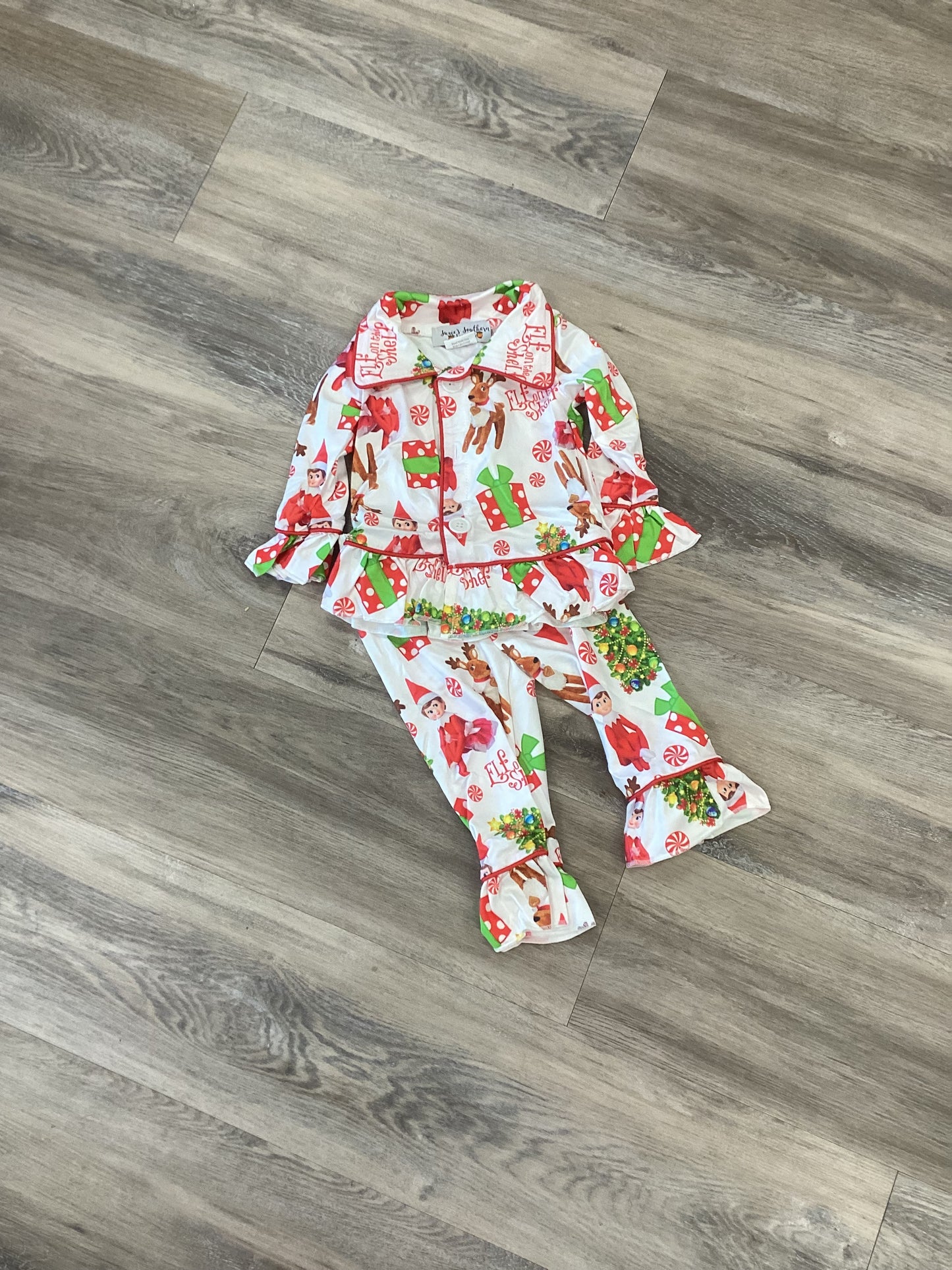Girl Elf on the shelf pajamas