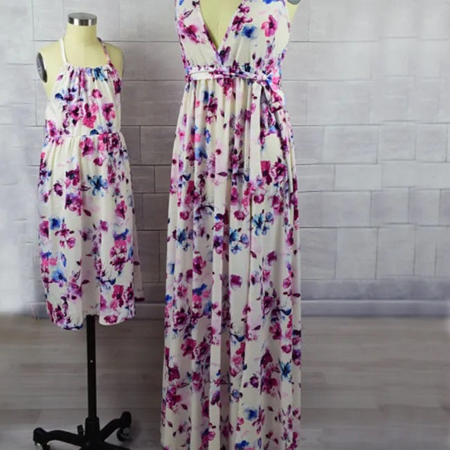 Purple flower dress
