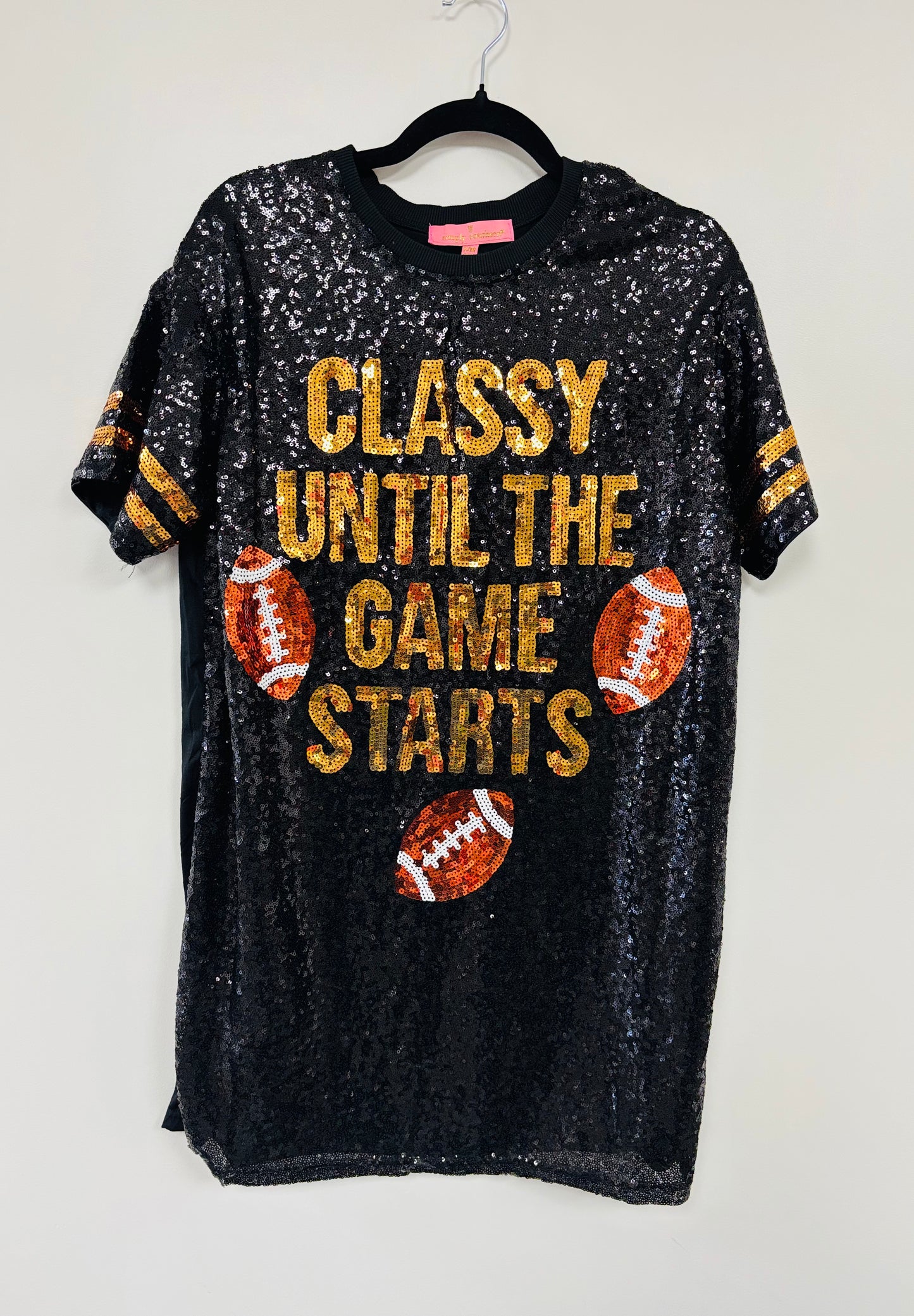 Black and Gold football dress