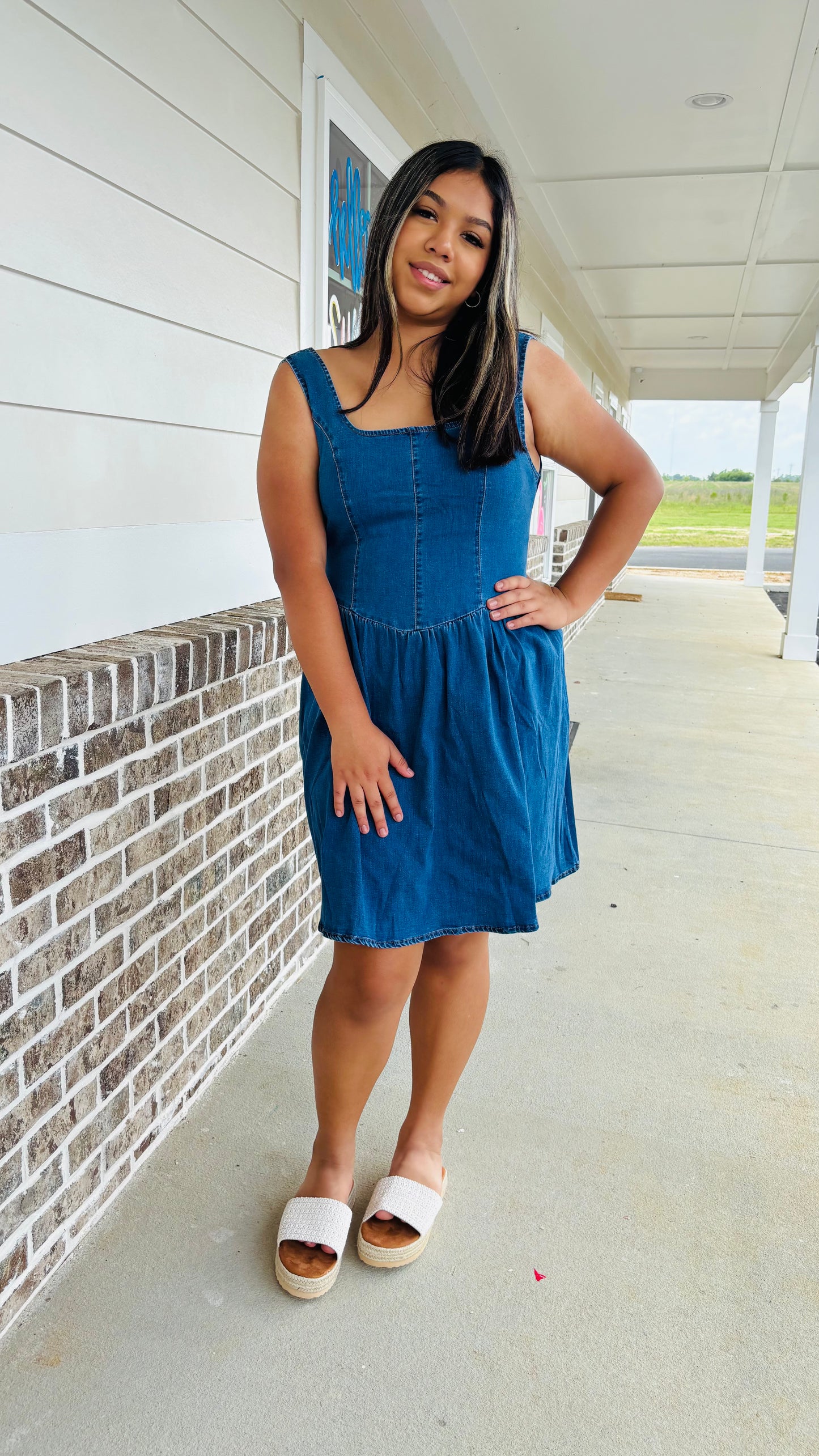 Denim dress