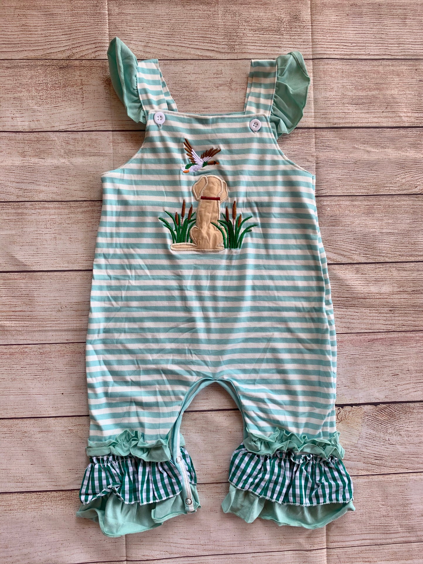 Girl Dog & Duck romper