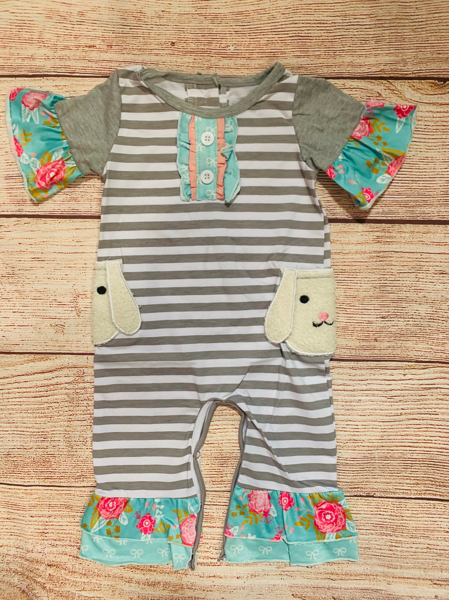 Girl Bunny romper