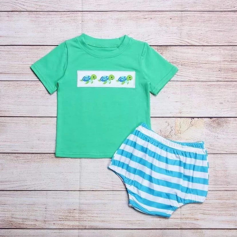 Turtle diaper set