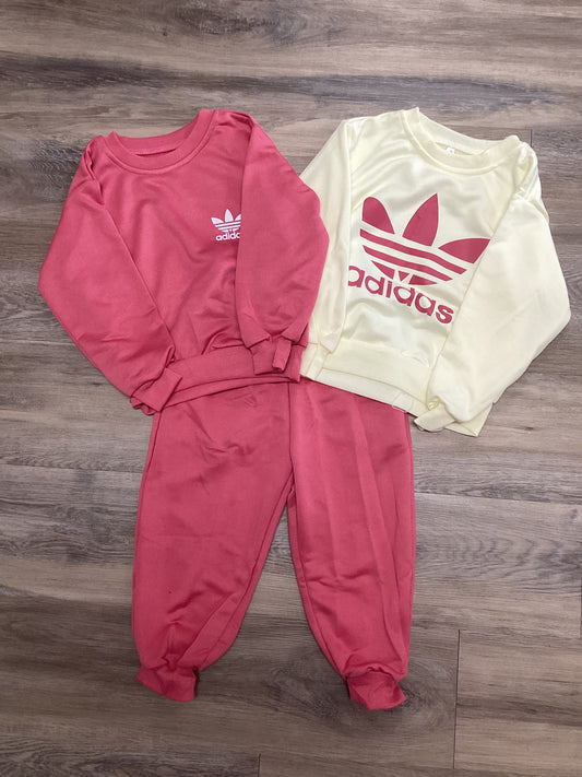 Pink Adidas 3-Piece set