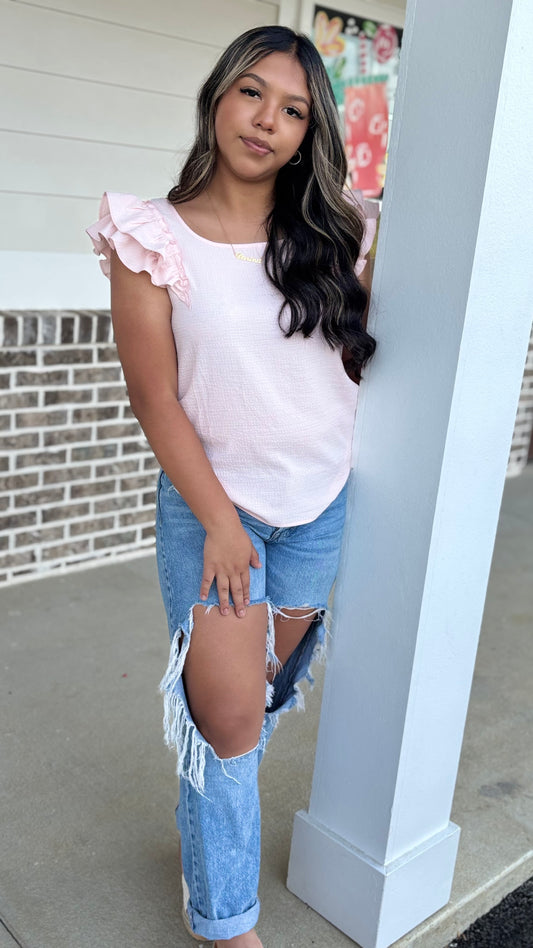 Pink blouse