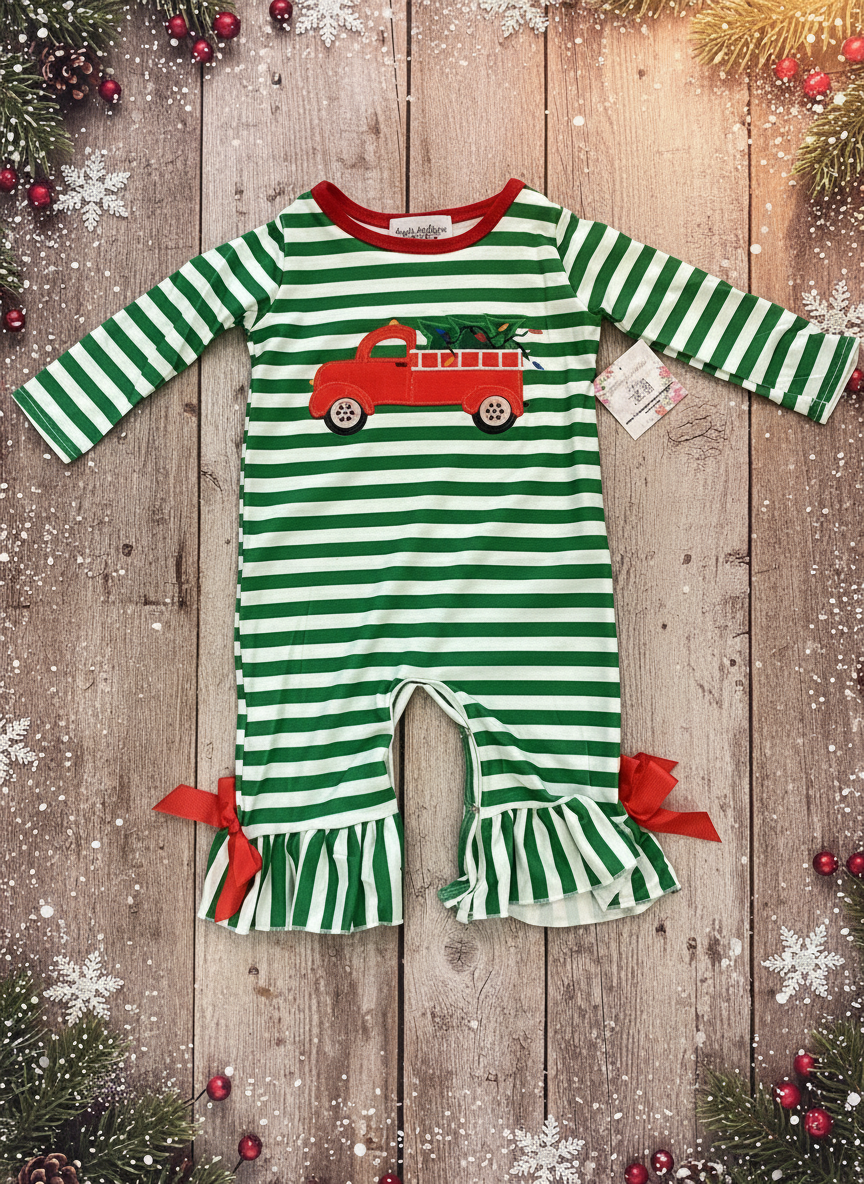 Christmas stripes bubble