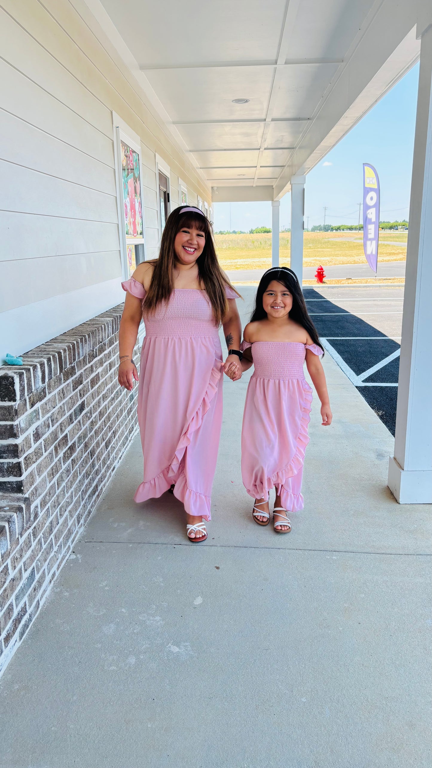 Women’s ruffle dress mommy & me