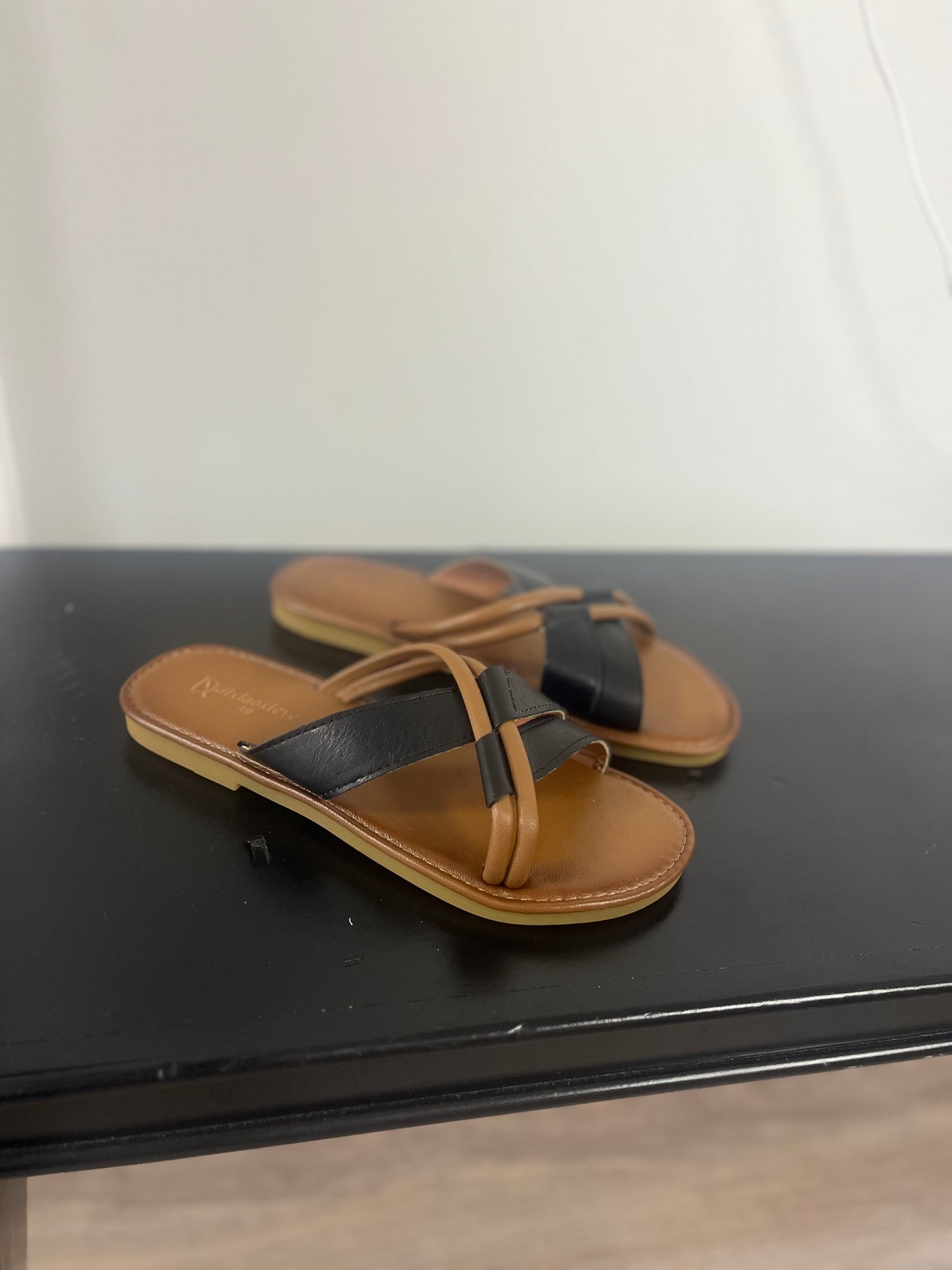 Black and Brown Sandals