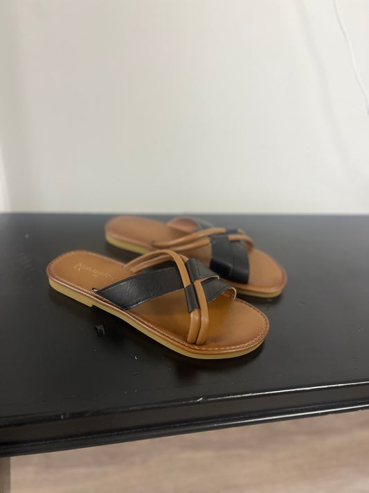 Black and Brown Sandals