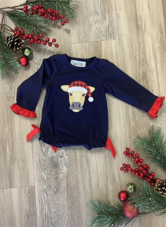 Christmas cow bubble