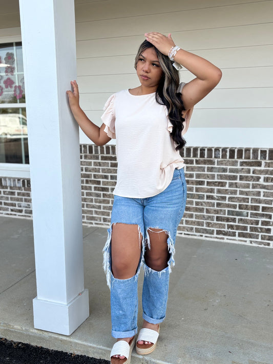 Beige blouse