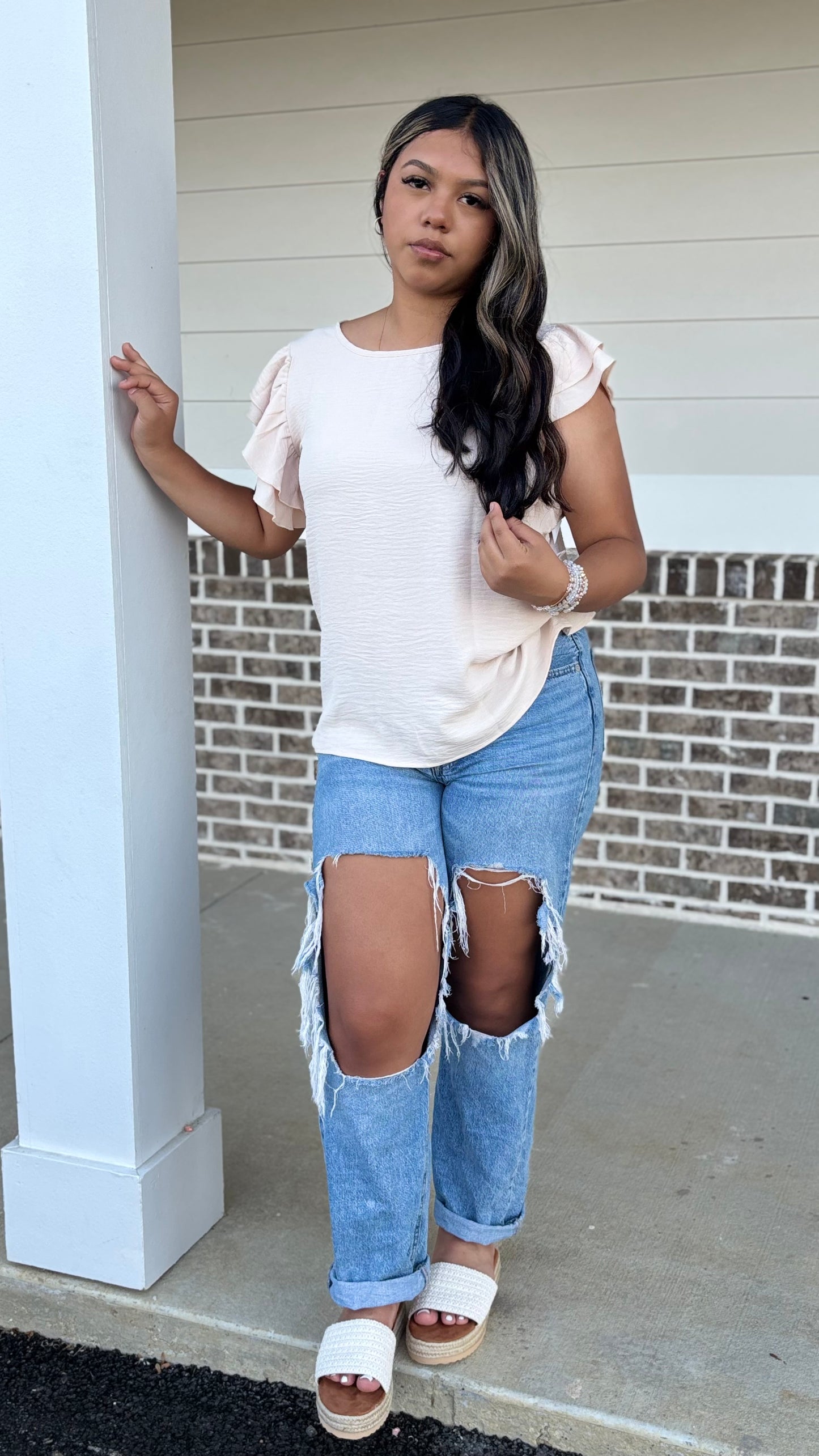 Beige blouse