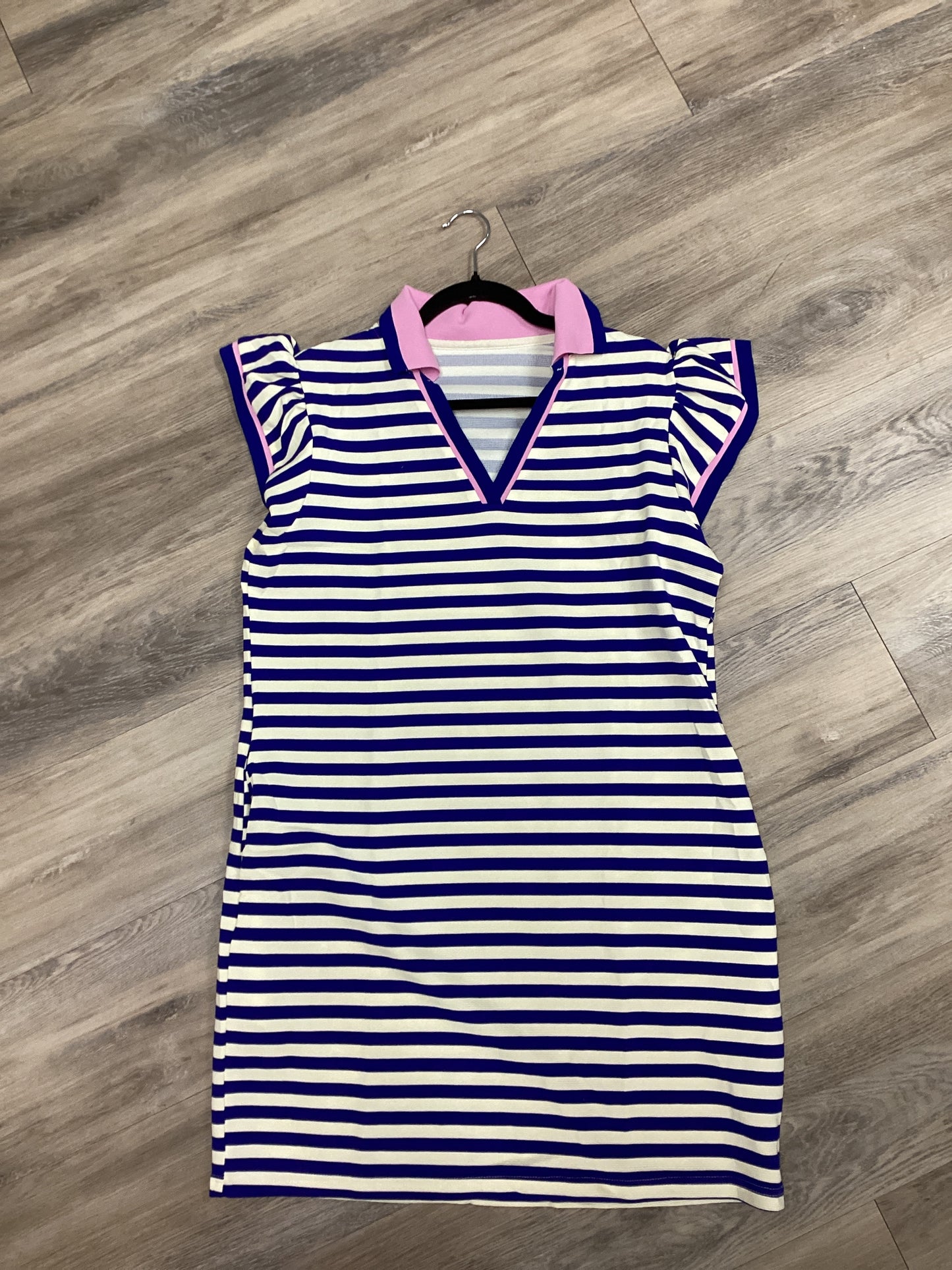 Dark Blue Striped Dress