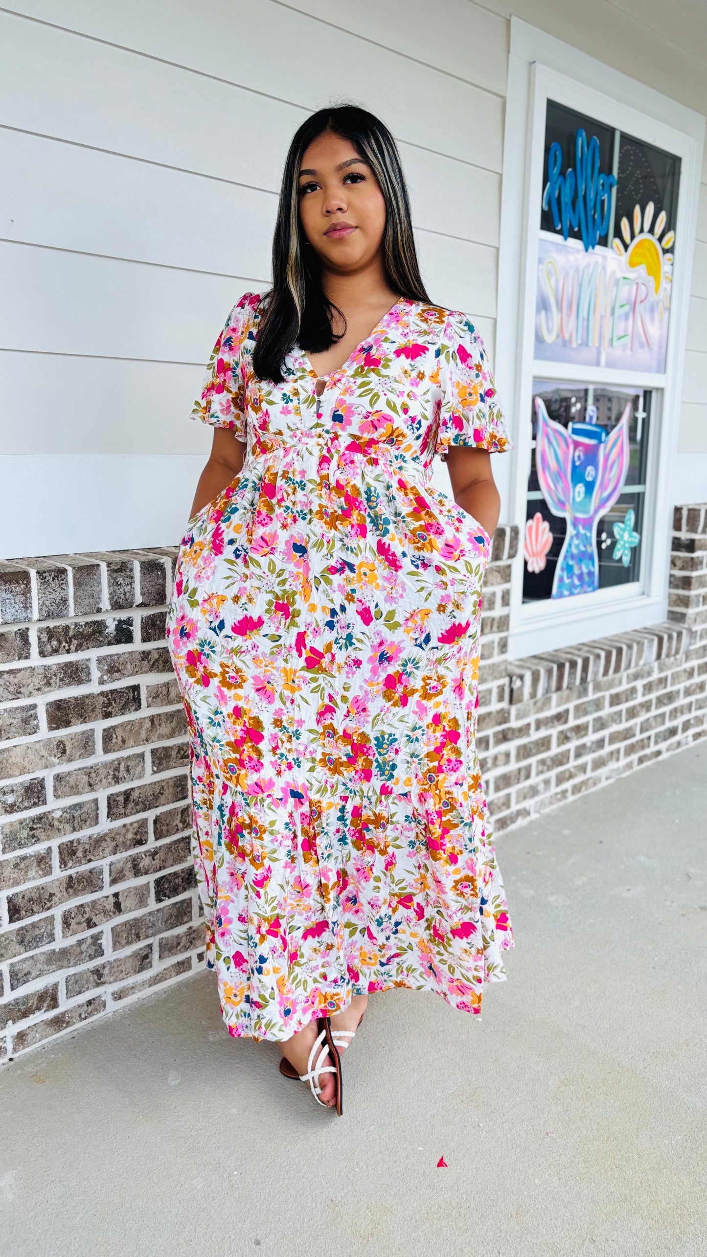 Floral maxi dress