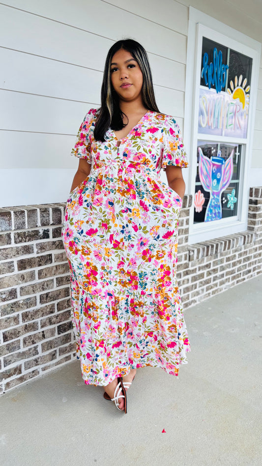 Floral maxi dress