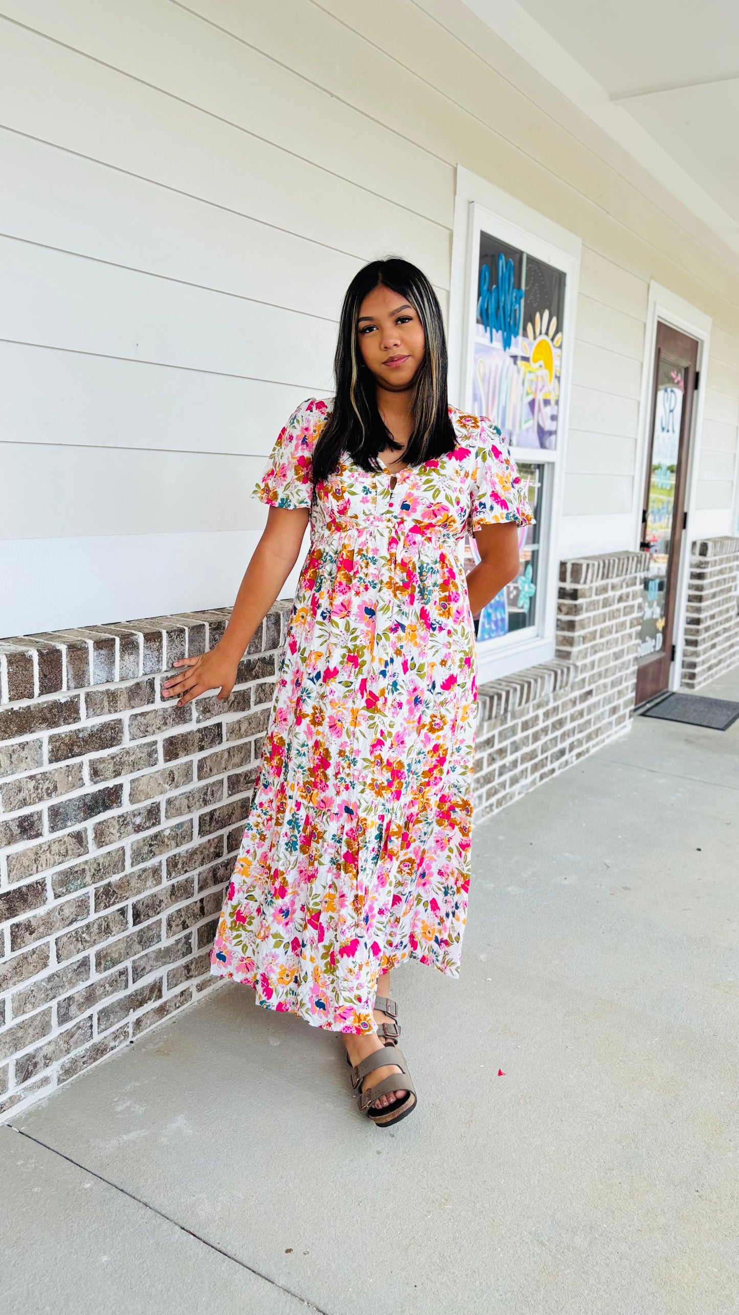 Floral maxi dress
