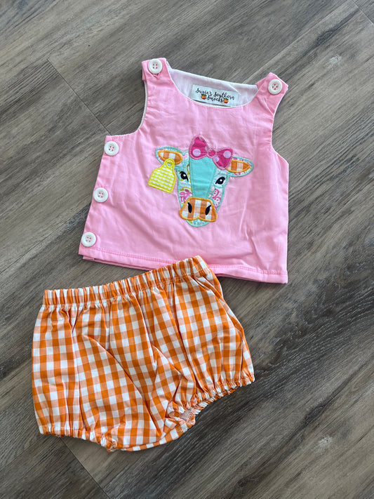 Summer cow diaper set