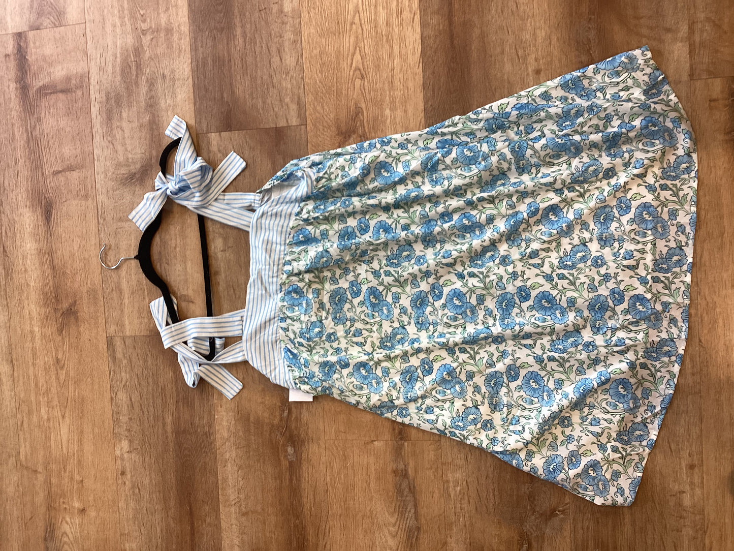 Blue tie dress
