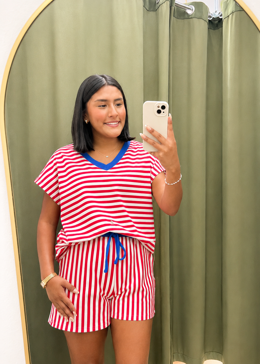 Red white and blue set