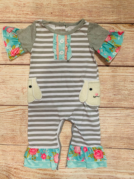 Girl Bunny romper