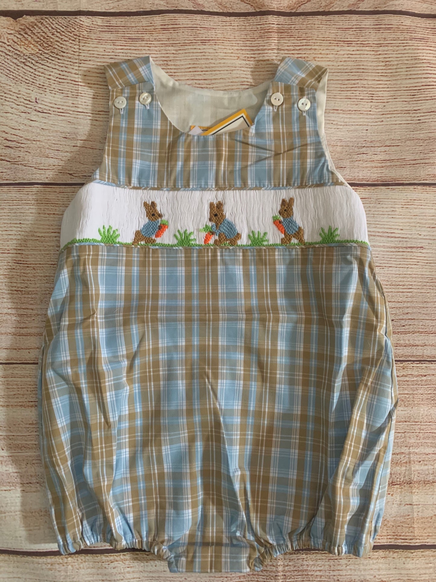Peter Rabbit smocked bubble